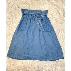 Chambray Denim Skirt